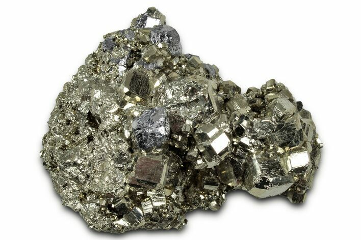Gleaming Pyrite and Galena Aggregation - Peru #347579